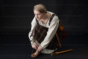 Viking woman against a black backdrop (Bianca 0956)